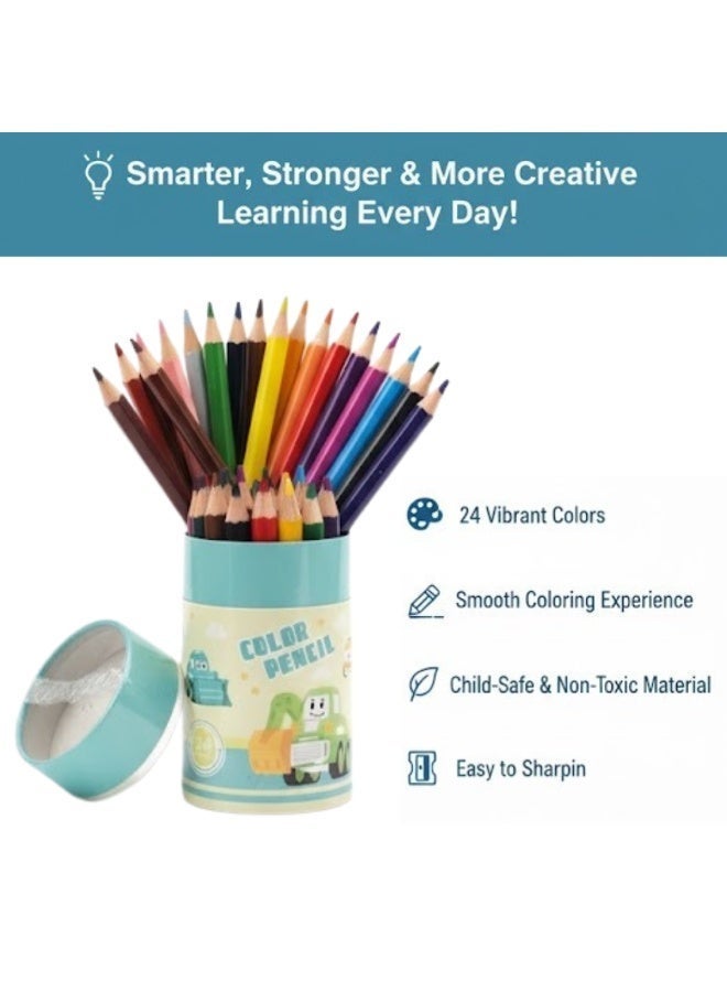 3 in 1 Wooden Colored Pencils Set of 72 Pieces – Vibrant Soft-Core Coloring Pencils for Kids & Adults | Bright Colors for Drawing, Sketching, Shading, School Supplies & Art Supplies | Perfect for Artists, Students & Coloring Books - view 4